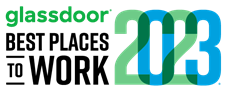 Glassdoor best places to work 2023 awards badge horizontal