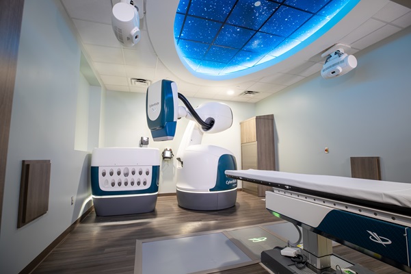 cyberknife radiosurgery system in an operating room at the tgh cancer institute