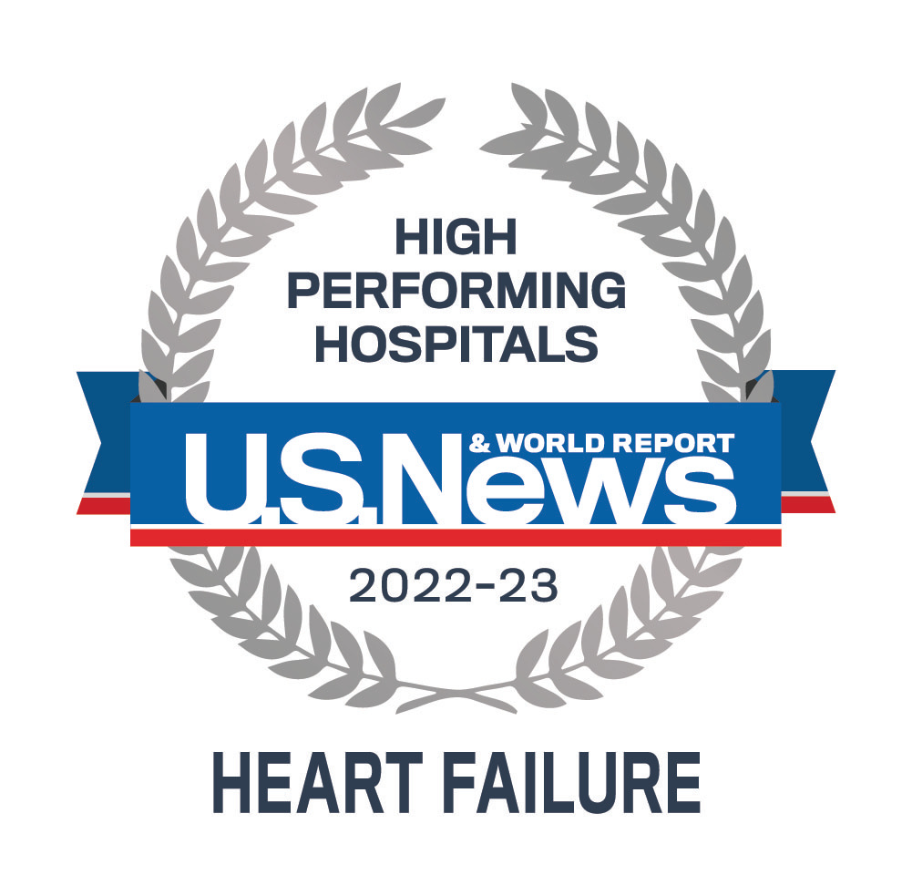 U.S. News 2022-2023 Heart Failure Badge
